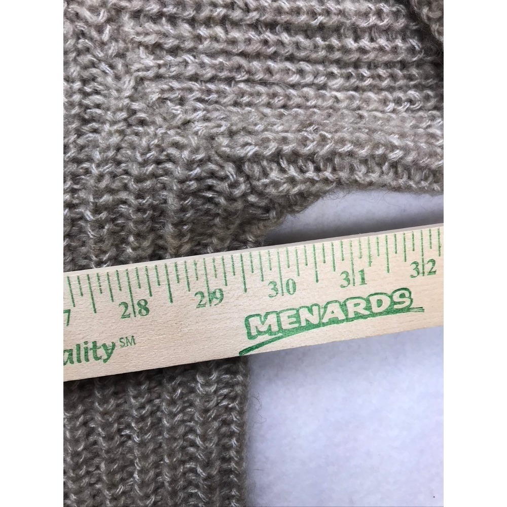 Zenana Womens 3X Oversized Cardigan Sweater Tan Ribbed Knit Lantern Sleeve - Picture 9 of 16